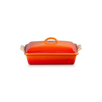 Le Creuset 4 quart Heritage Flame Casserole &amp; Lid