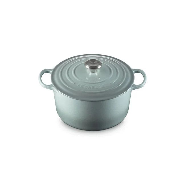 Le Creuset 6.5 quart Sea Salt Deep Dutch Oven