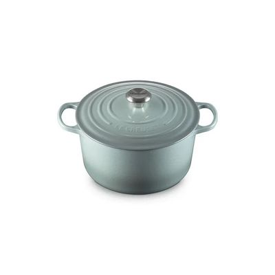 Le Creuset 6.5 quart Sea Salt Deep Dutch Oven