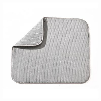 Grey Dish Drying Mat