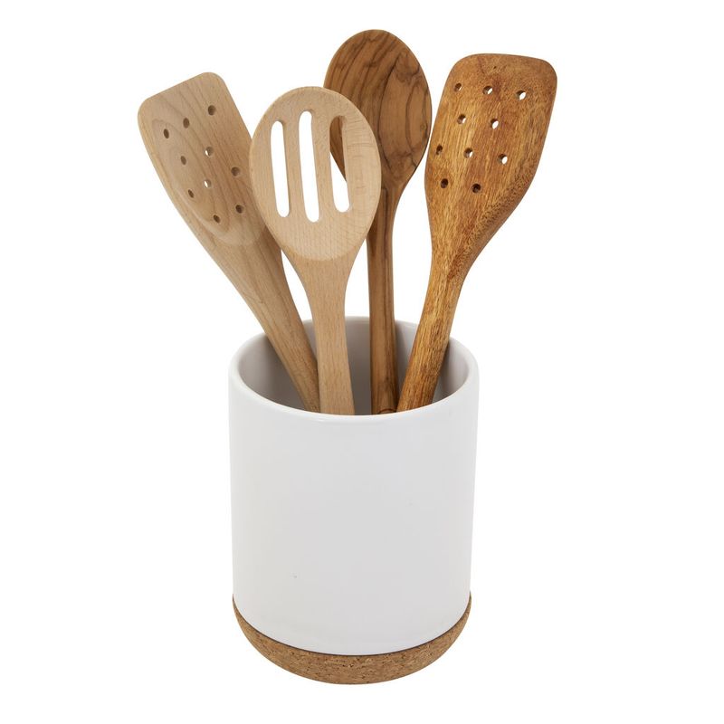 Cork Base Utensil Holder