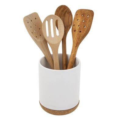 Cork Base Utensil Holder