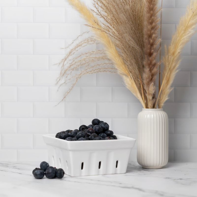 White Berry Basket