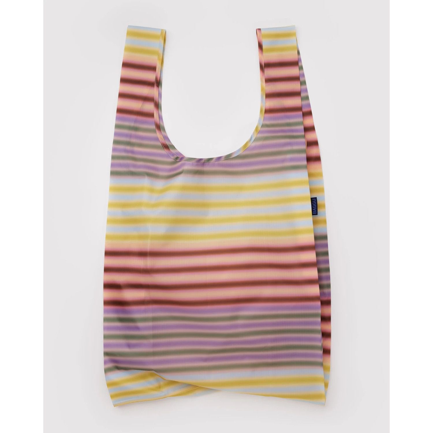 Gradient Stripes Big Baggu Large Reusable Tote Bag