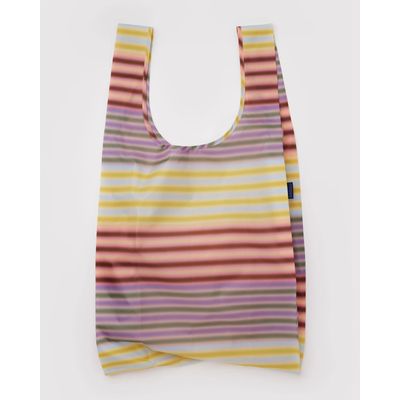 Gradient Stripes Big Baggu Large Reusable Tote Bag