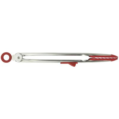 Tovolo 13" Cayenne Red Silicone Tongs