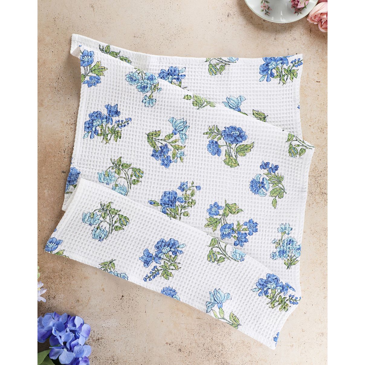 April Cornell White Pushkar Dishtowel