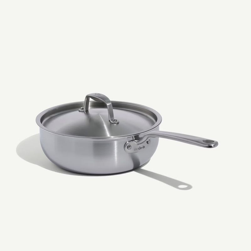 Made In 3 quart 5-ply Stainless Steel Saucier Pan