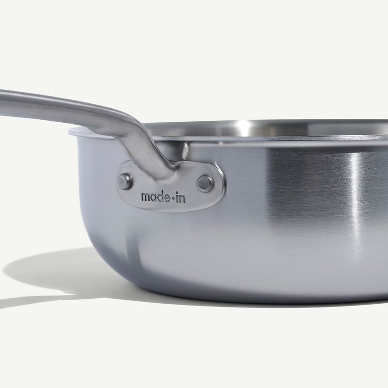Made In 3 quart 5-ply Stainless Steel Saucier Pan