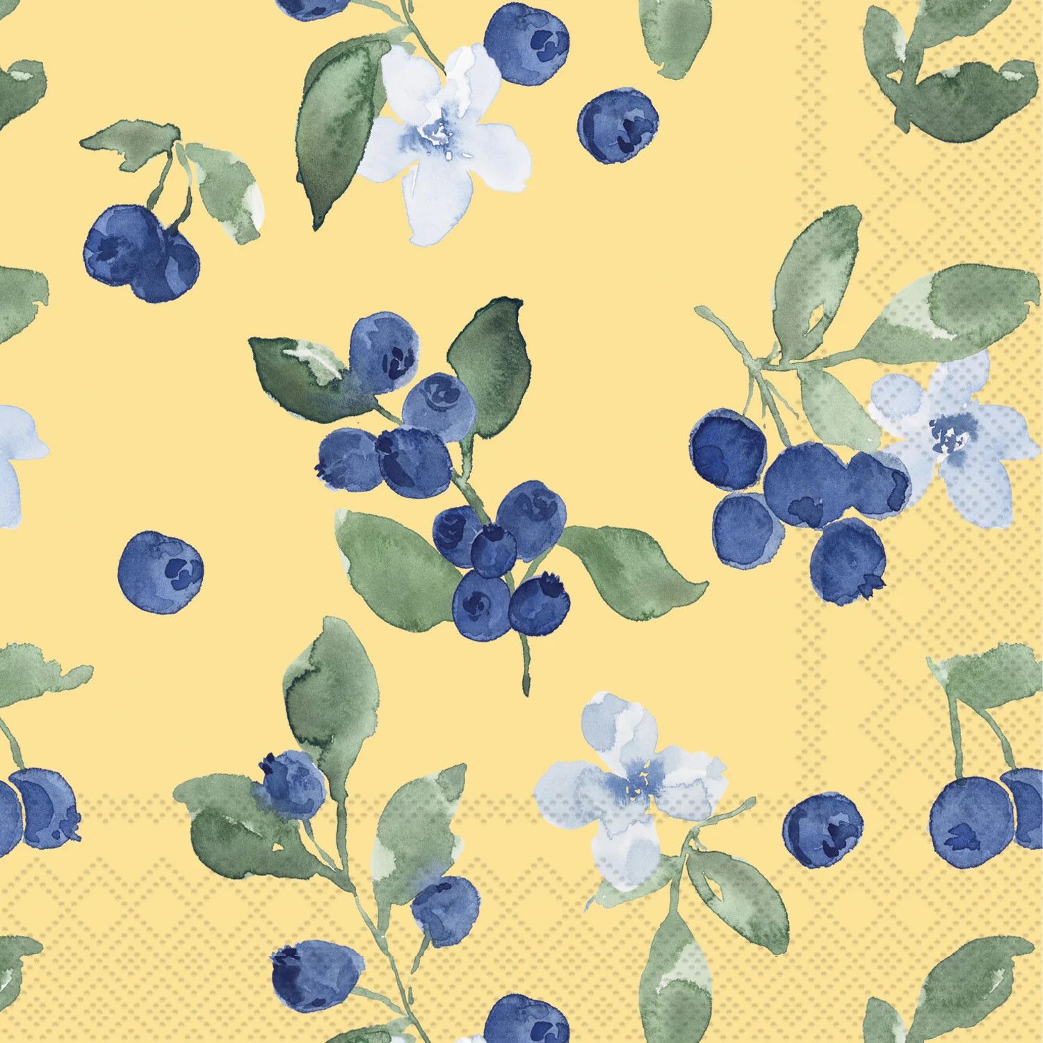 Blueberry Cocktail Napkins, set of 20