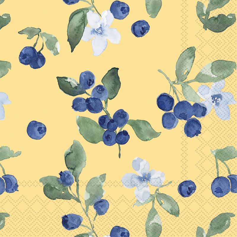 Blueberry Cocktail Napkins, set of 20