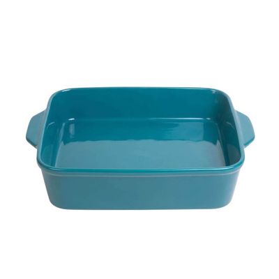 8.5" square Turquoise Baking Dish