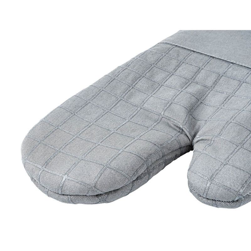 Grey Silicone Oven Mitt