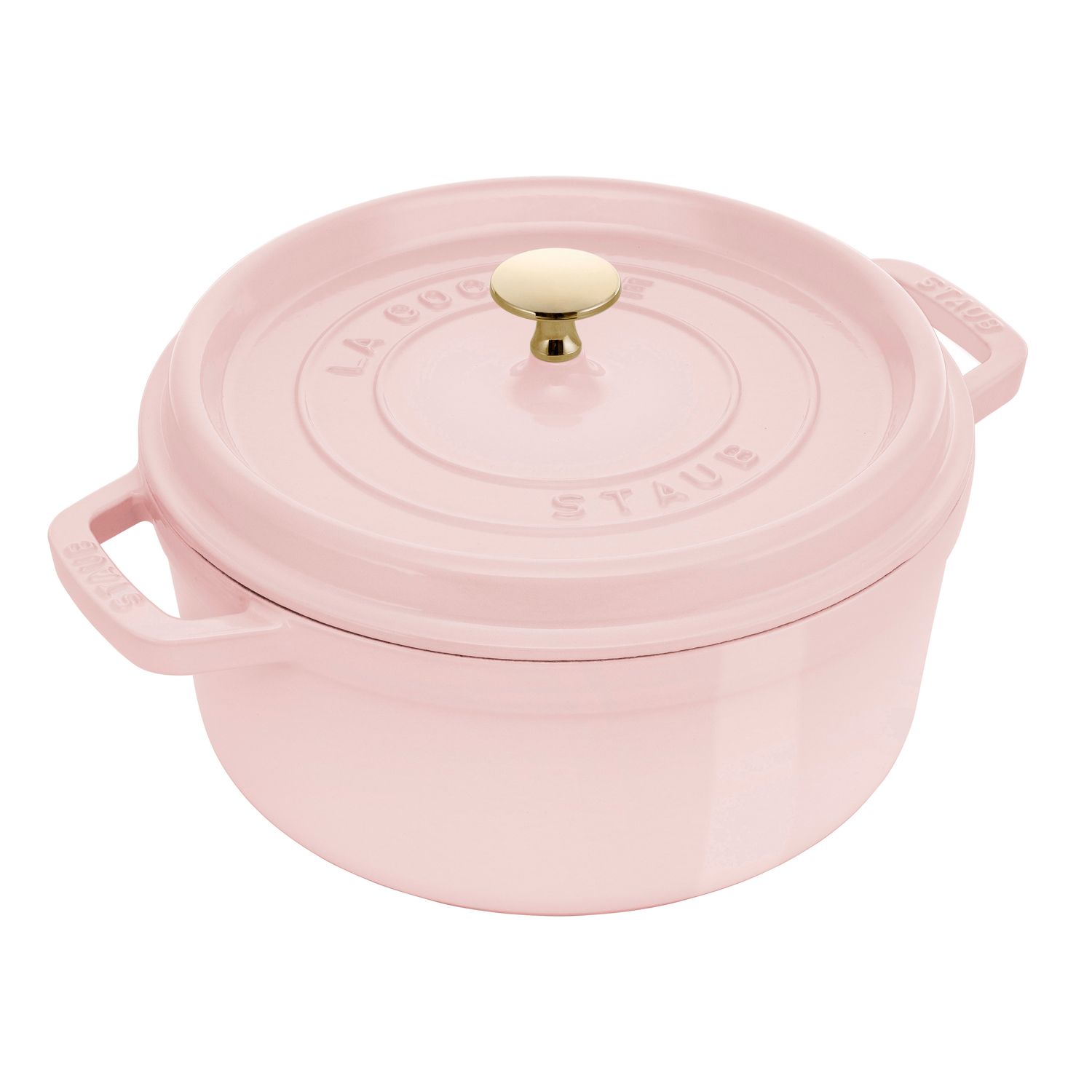 Staub 4 quart Peony Pink Dutch Oven