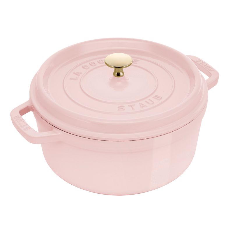 Staub 4 quart Peony Pink Dutch Oven