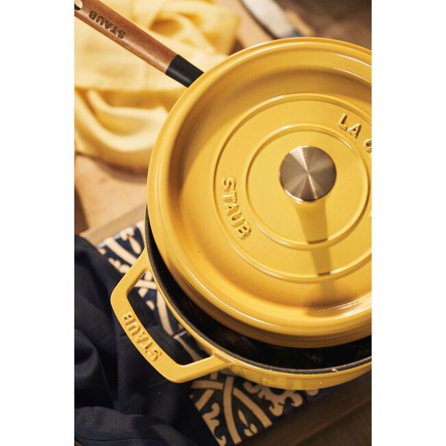 Staub 4 quart Citron Yellow Dutch Oven