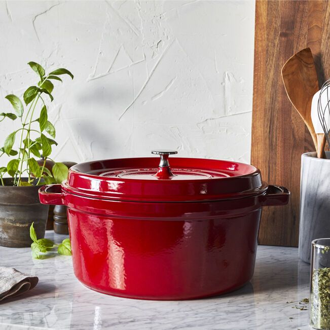 Staub 4 quart Cherry Red Dutch Oven