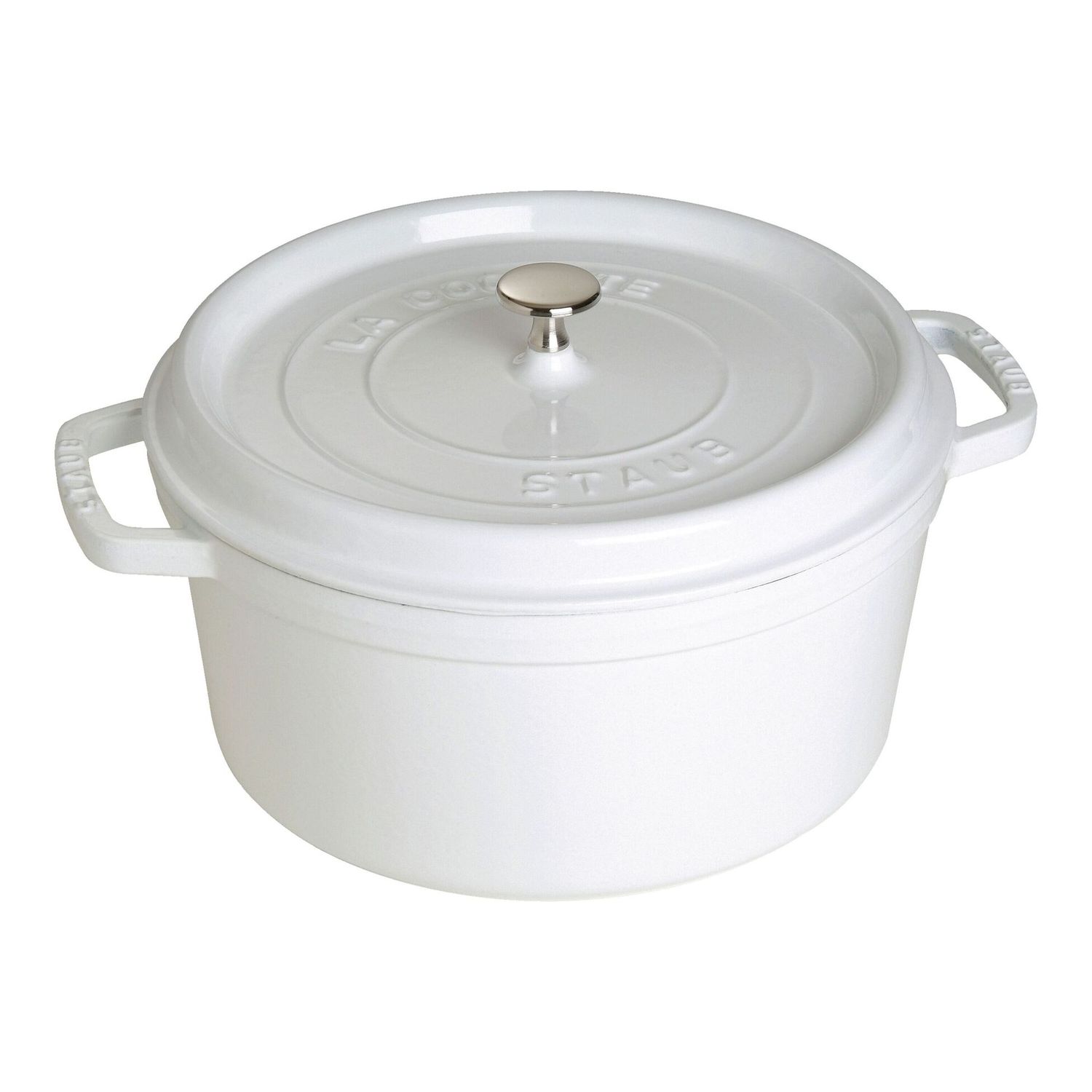Staub 7 quart White Dutch Oven