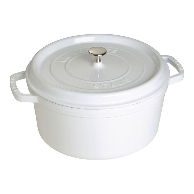 Staub 7 quart White Dutch Oven