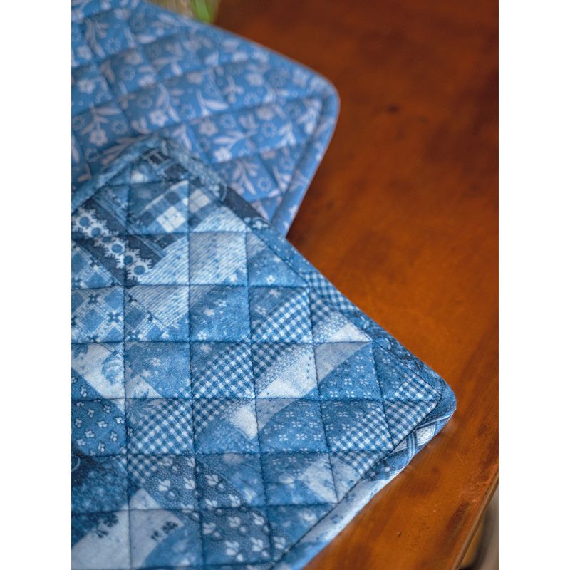 April Cornell Harmony Patchwork Potholders, set of 2