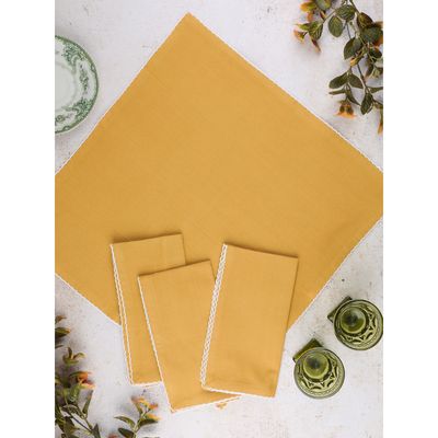 April Cornell Cottage Gold Napkins, set of 4