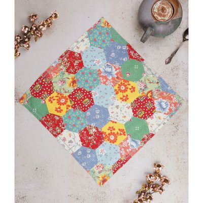 April Cornell County Fair Patchwork Napkins, set of 4