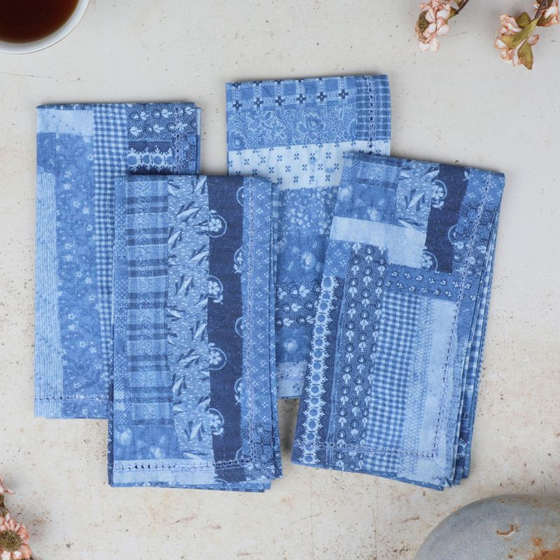 April Cornell Harmony Patchwork Napkins, set of 4
