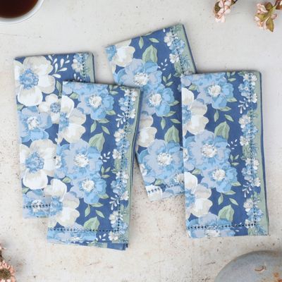 April Cornell Coventry Navy Napkins, set of 4