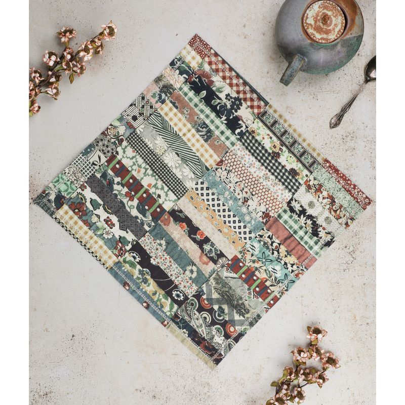 April Cornell Homestead Patchwork Napkins, set of 4