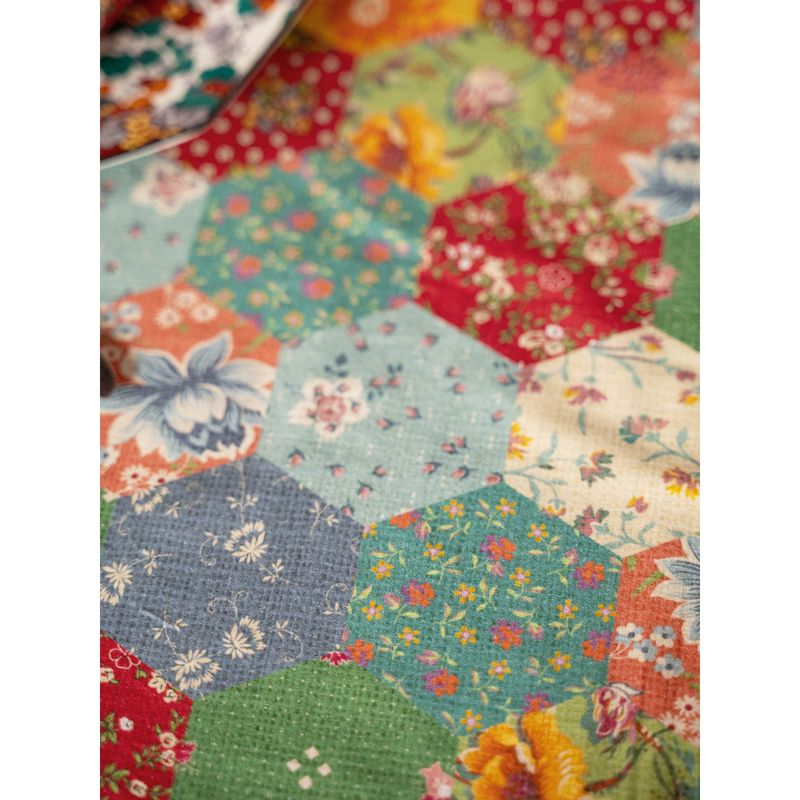 April Cornell 60x90" County Fair Patchwork Tablecloth