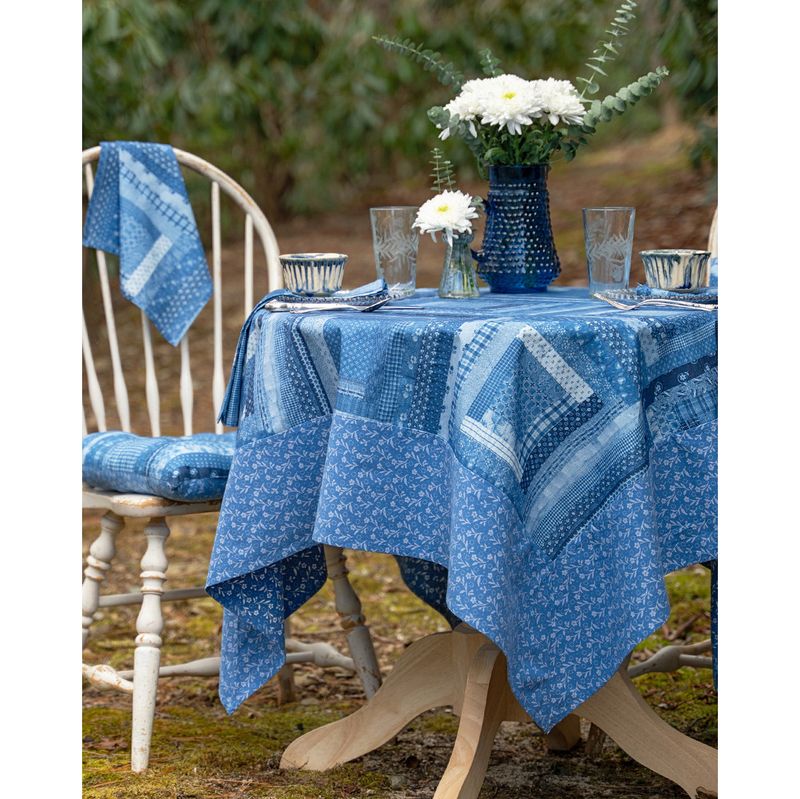 April Cornell 54x54" Harmony Patchwork Tablecloth