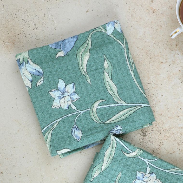April Cornell Ajmeer Jade Dishtowel