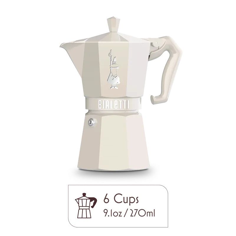 6 cup Cream Stovetop Espresso Maker