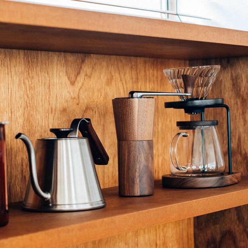 Hario Walnut Handle Pourover Kettle