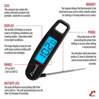 Escali Folding Digital Thermometer