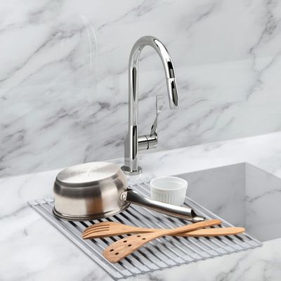 Over-Sink Roll-Up Drying Rack