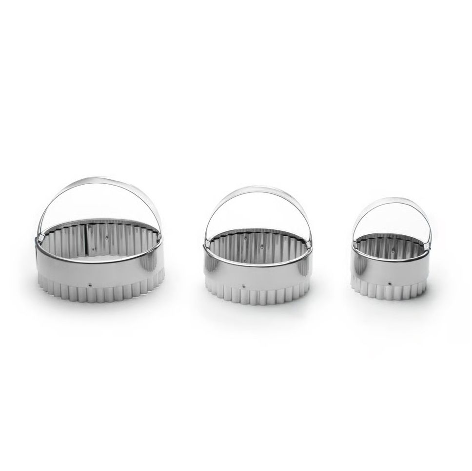Fox Run Rippled Round Biscuit Cutters