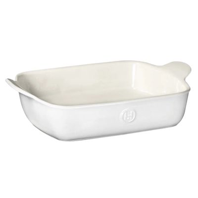 Emile Henry 11x8" Sugar White Baking Dish