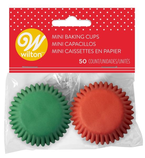 Wilton Red &amp; Green Mini Baking Cups