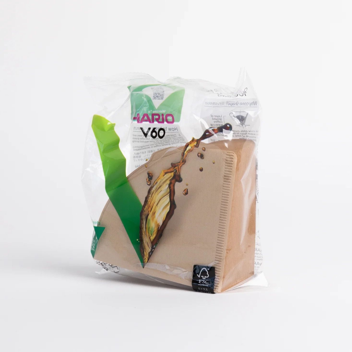 Hario Natural V60 Filters #1, 100 count