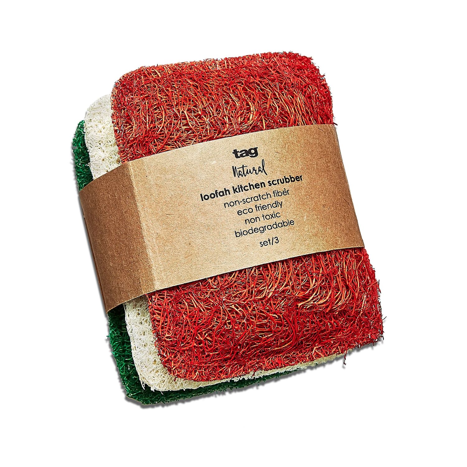 Loofah Scrubbers, set of 3