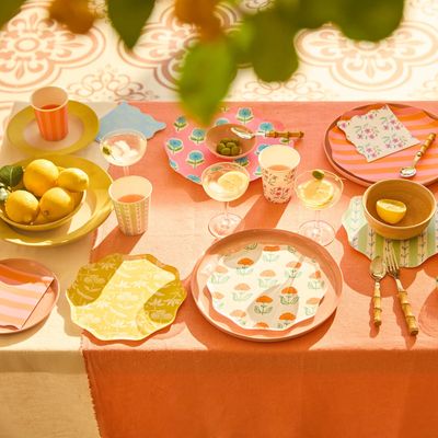 Flora Dessert Plates, set of 8