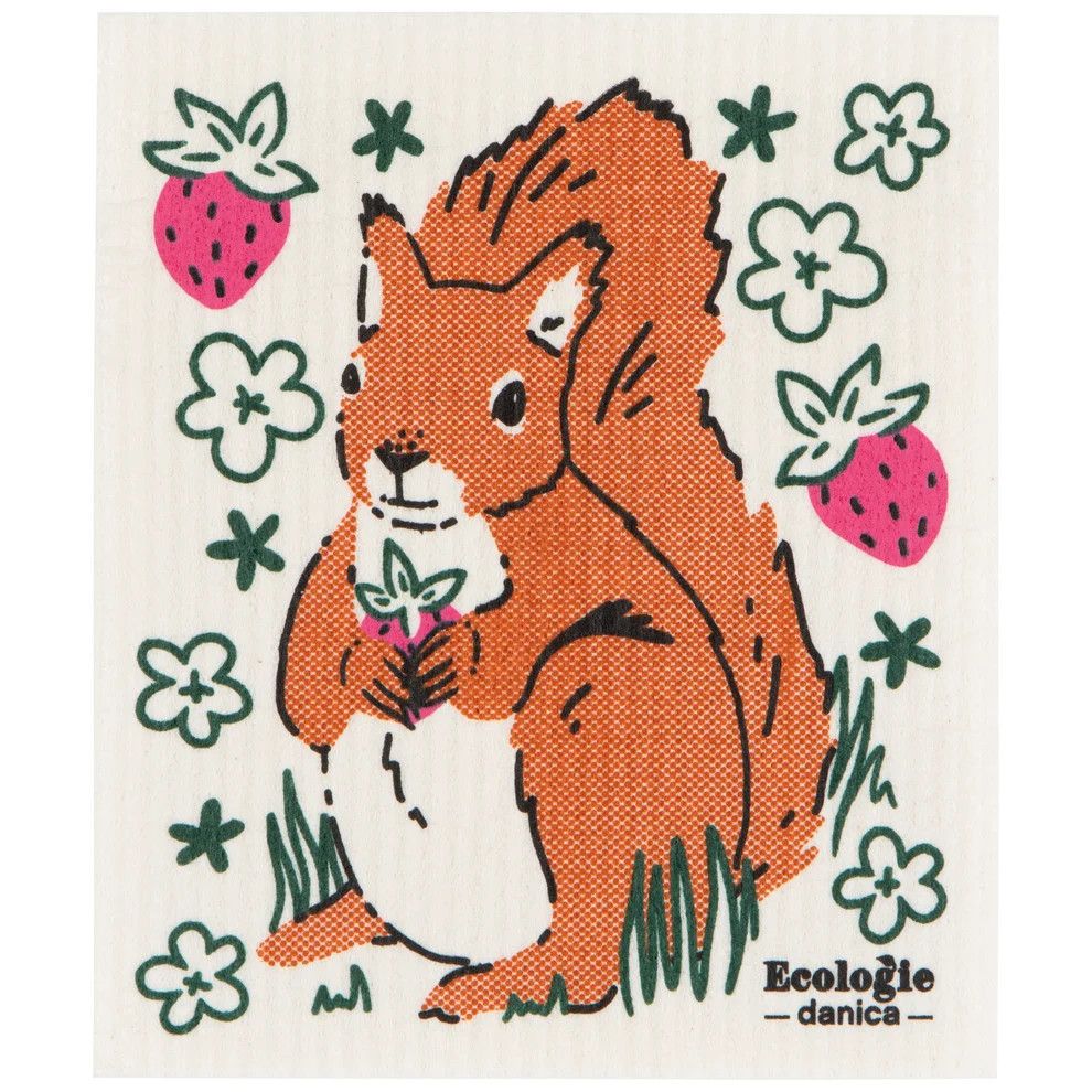 Squirrel Cellulose Dishcloth