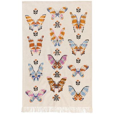 Embroidered Aurora Dishtowel