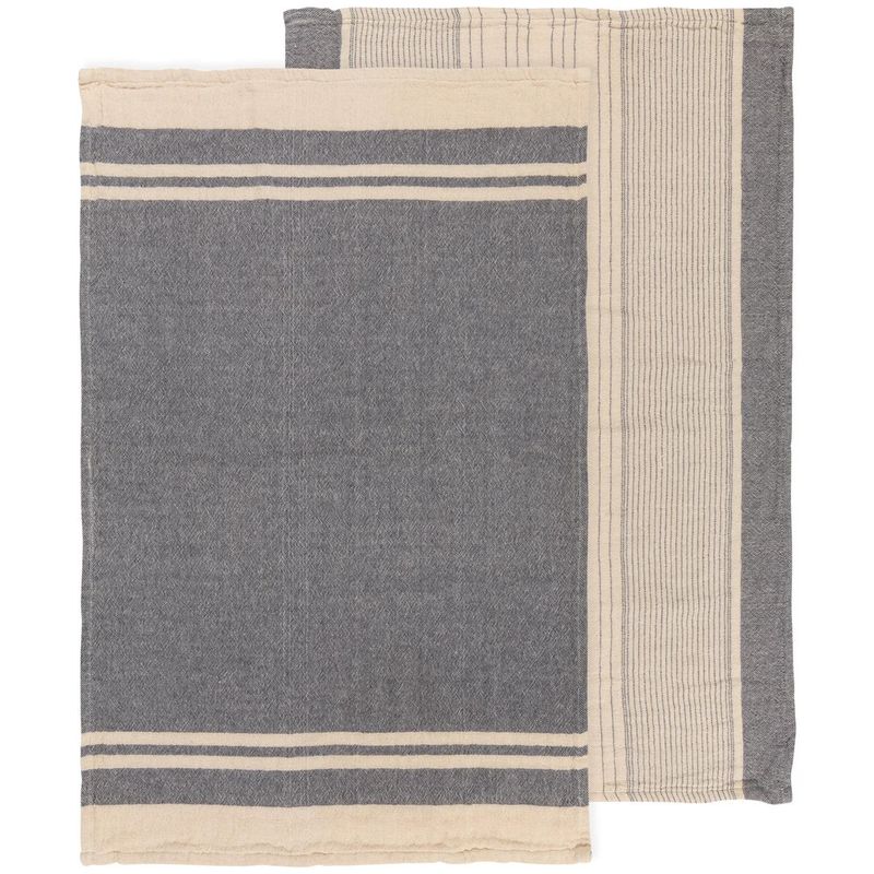 Midnight Linea Dishtowels, set of 2