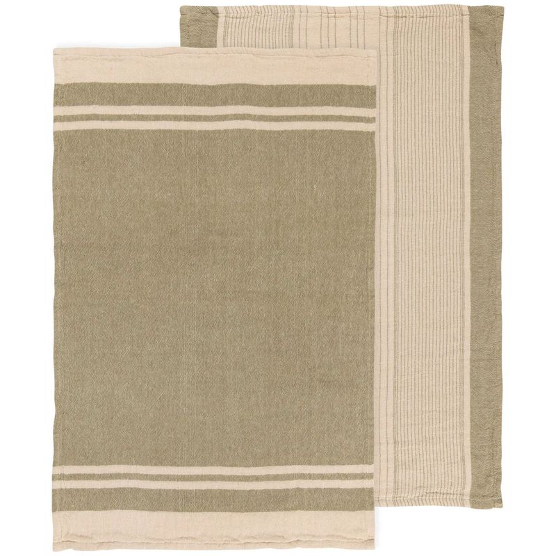 Olive Linea Dishtowels, set of 2