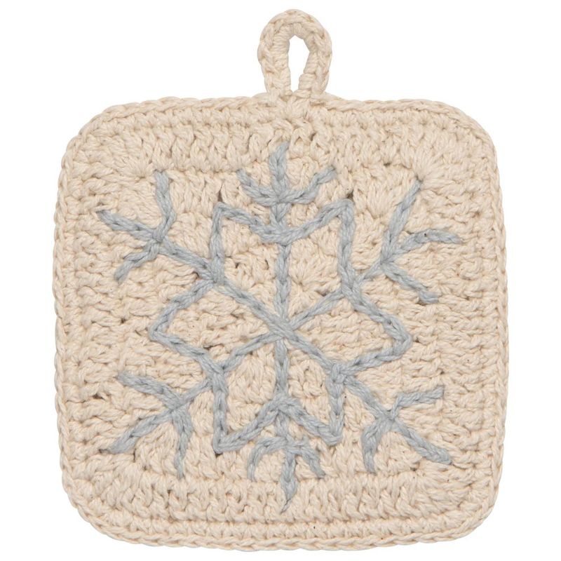 Snowfall Crochet Sponges, set of 2