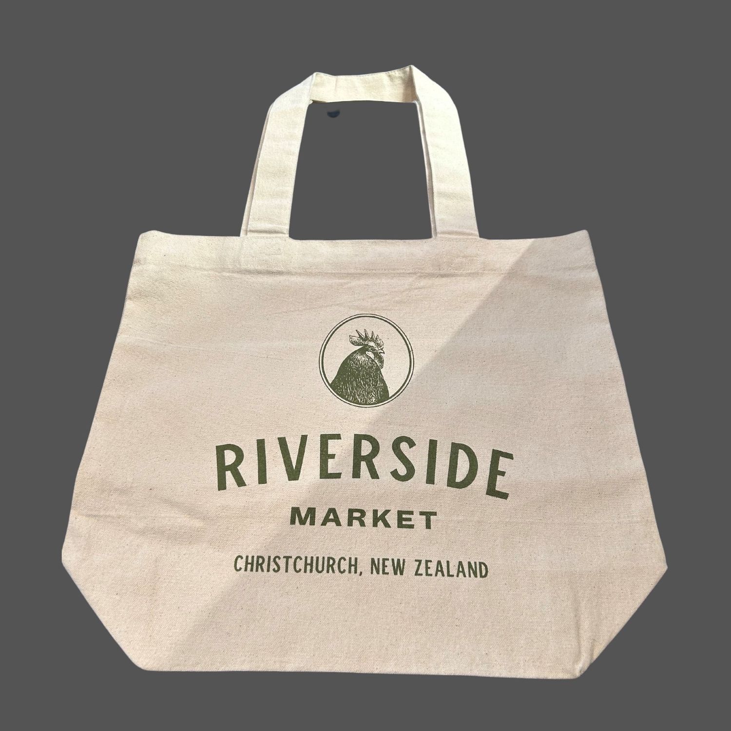 Riverside Market Canvas Shopping Bag