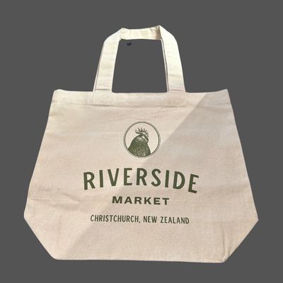 Riverside Market Canvas Shopping Bag