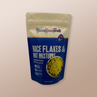 Rice Flakes &amp; nut Mixture